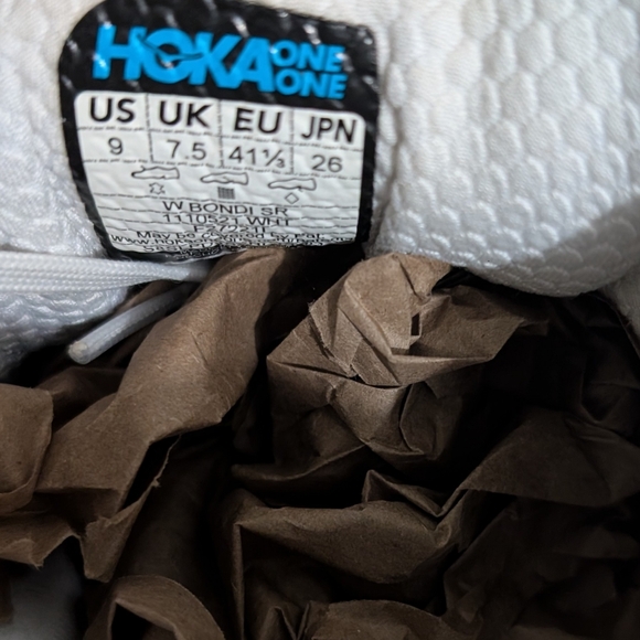 Pre-Loved Hoka One One W Bondi SR Lavender Leather Size 9